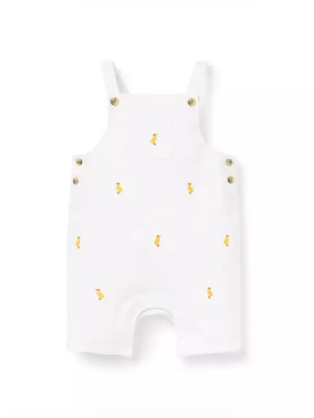 JANIE & JACK Embroidered Duck Overalls